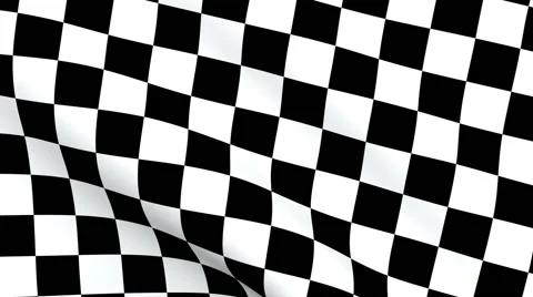 Looping Checkered flag background Stock Footage 58398095