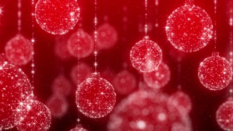 Looping Christmas Ornaments Background 스톡 동영상 251763257