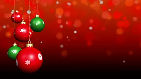 Looping Christmas ornaments Stock Footage 31732058