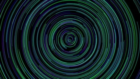 Looping circle Geometric lines. Seamless lines with and stripes circling Stock Footage 247705923