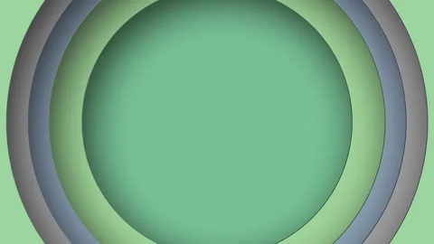 Looping Circles Background Consisting of Solid Green Stock Footage 183482208