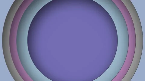 Looping Circles Background Consisting of Solid Blue Stock Footage 183482860