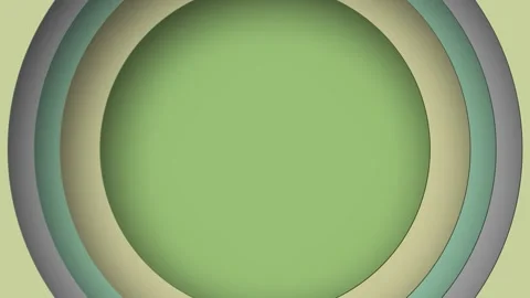 Looping Circles Background Consisting of Solid Yellow Stock Footage 183482997