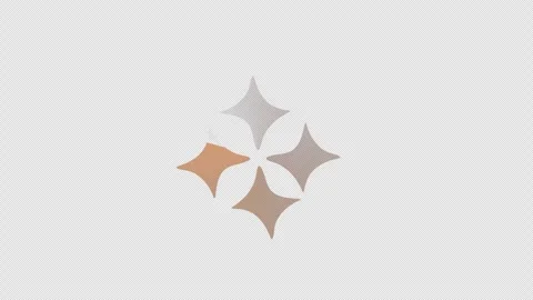 Looping circular loading animation made of rotating star shapes Vídeos de archivo 309203528