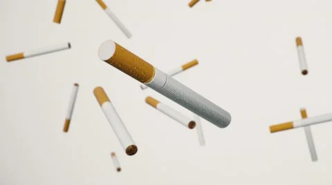 Looping close up of an Array of Cigarettes 库存影片 58800172