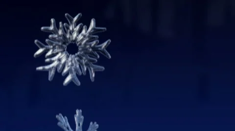 Looping close up of Snowflakes gently falling Stock Footage 67403196