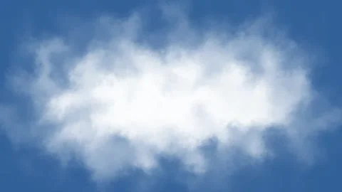 Looping Cloud Animation Sky Effect With Chroma Background Stock Footage 315991383