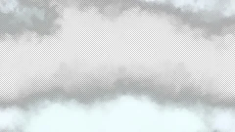 Looping Clouds on transparent Background Pack Stock Footage 294260190