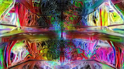 Looping colorful candy structure Stock Footage 68861070