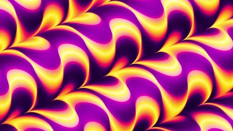 Looping colorful liquid wave background. Abstract purple, orange and yellow Stock Footage 255875954