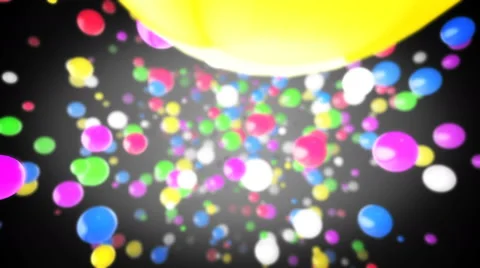 Looping Colorful Orbs Stock Footage 59966657