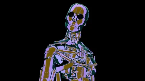 Looping cool alive character 48 fps, with Matte, yyaa106 Stock Footage 116034143