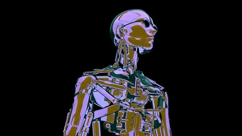 Looping cool alive machine 48 fps, with Matte, yyaa104 Stock Footage 115944465