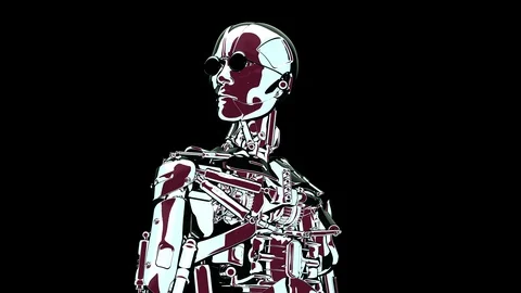 Looping cool style character 24 fps, with Matte, yyaa107 Stock Footage 116031780