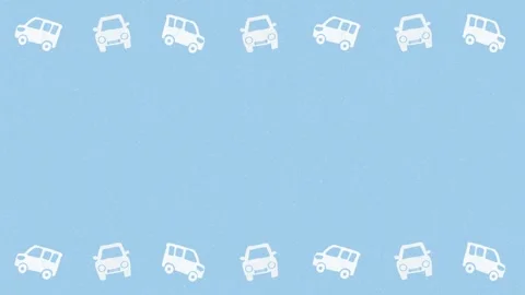 Looping cute car frame background Video stock 290054602