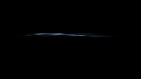 Looping dark blue digital waves on clean black background Video stock 337243130