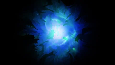 Looping dark mystic tunnel light animation Vídeos de archivo 337426353