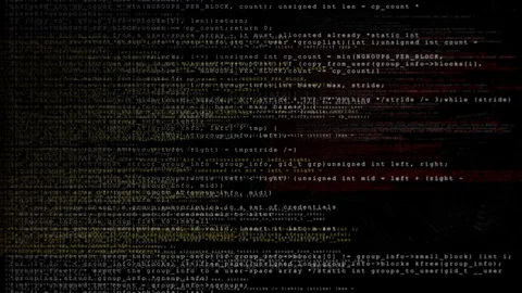 Looping Data Code Text PNG Alpha channel. Stock Footage 75936108