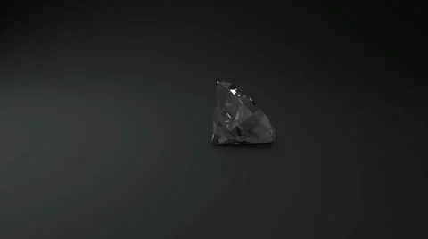 Looping diamond rotating on side Video stock 24805399