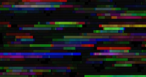 Looping Digital Animation of Noisy Glitch RGB Screen Damage Stock Footage 88673554