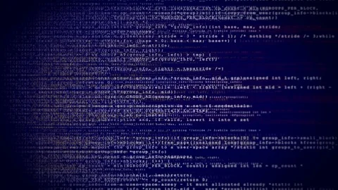 Looping Digital computer Data Code Text. Vidéo 75936205
