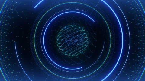 Looping Digital Display Screen Stock Footage 262638823