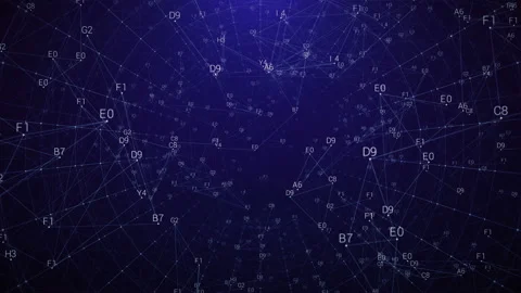 Looping digital net tunnel. Video stock 101065135