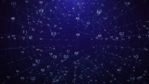 Looping digital net tunnel. Stock Footage 101065163