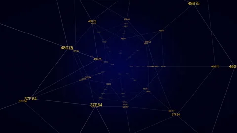 Looping Digital Plexus Animation. Stock Footage 126974049