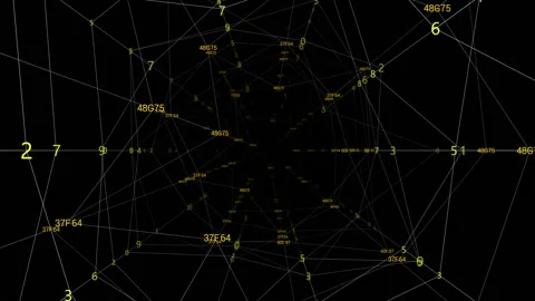 Looping Digital Text Code Animation. Vídeos de archivo 127242082