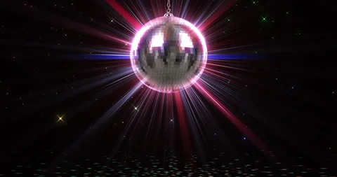 Looping disco ball animation. 3D render. Stock Footage 297290648