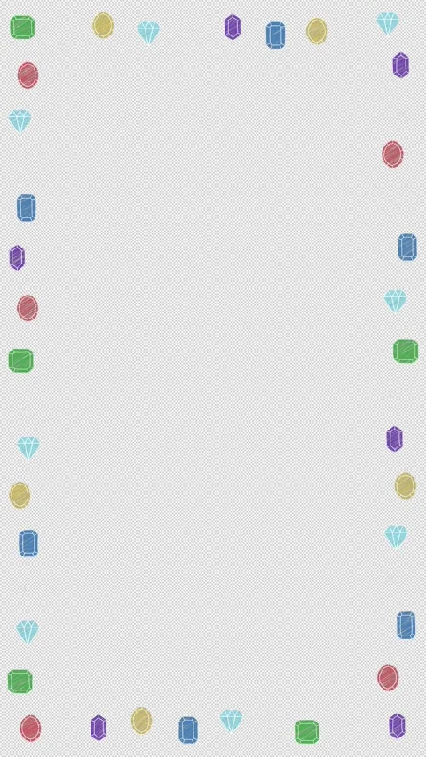 Looping Doodle Asset Featuring 5 Types of Hand-Drawn Gemstones That Wobble Stock Footage 341546424