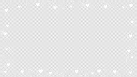 Looping Doodle Clip Art Featuring Hand-Drawn, Rough Hearts That Flicker Video stock 342830263