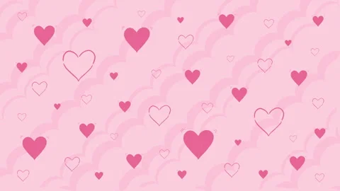 Looping Doodle Clip Art Featuring Hand-Drawn, Rough Hearts That Flicker Stock Footage 342830282