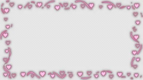 Looping Doodle Clip Art Featuring Hand-Drawn, Rough Hearts That Flicker Video stock 342830342
