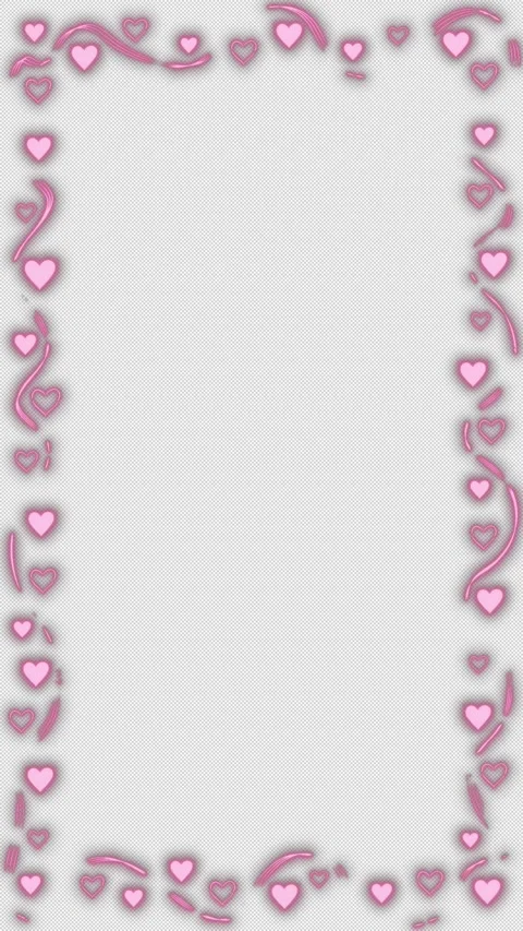 Looping Doodle Clip Art Featuring Hand-Drawn, Rough Hearts That Flicker Video stock 342830343