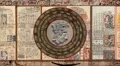 Looping Doomsday Dresden Codex with Mayan rotary calendar HD Footage