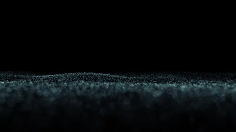 Looping dotted wave slow motion flying animation Stock Footage 338408817