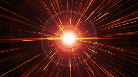 Looping dynamic flash light with explosion gold lights sparkles Stock Footage 139279228