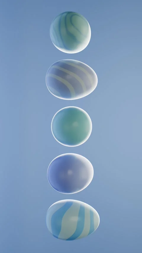  Looping Easter background with eggs Stock Footage 304174750