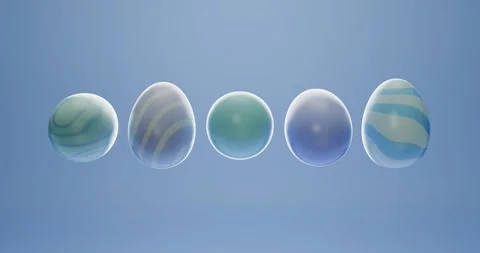 Looping Easter background with eggs Stock Footage 304176326