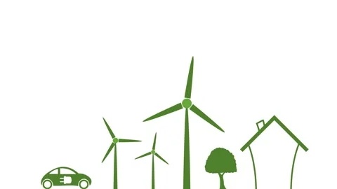 Looping environment icons symbol isolated on white Stock-Footage 334816461