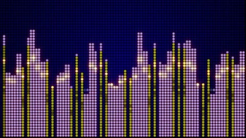 Looping Equalizer.Shining lights equalizer seamless animation. Stock Footage 155791564