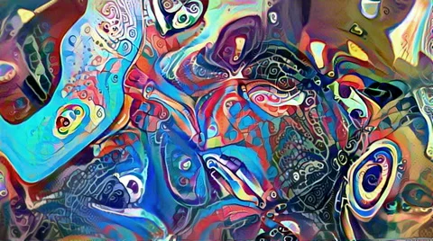 Looping ethnic patterns flow Stock Footage 64772286