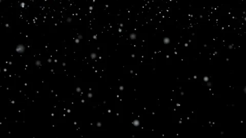 Looping falling snow seamless background on black Stock Footage 313079499