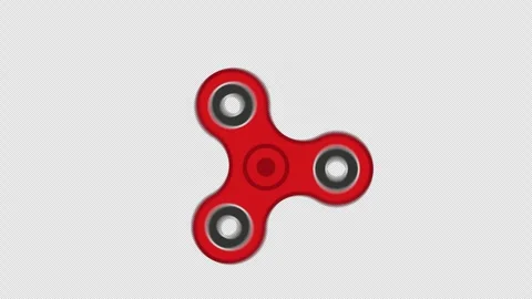 Looping fidget spinner animation on a transparent background Stock Footage 320813834