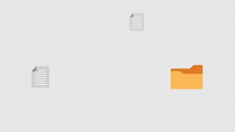 Looping File Transfer Animation with Alpha Channel Видео 335471824