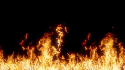 Looping Fire Element Slow Motion Stock Footage 300135062
