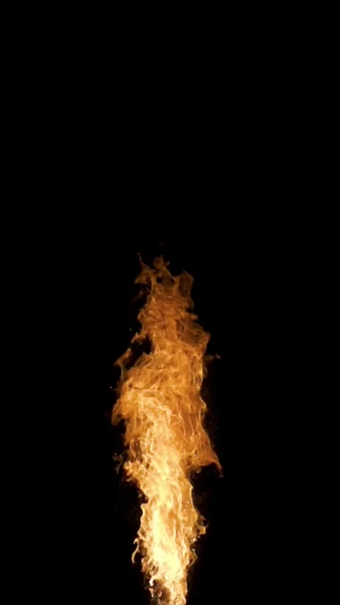 Looping Fire Element Vertical Video. Stock Footage 337249481