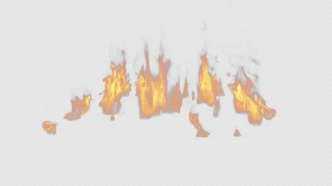 Looping Fire Flame and Ground Fire. Stock-Footage 293009920